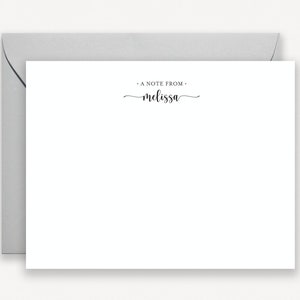 Modern Note Cards for Women, Note Cards, Classic Thank You Notes, Personalized Stationery, Personalized Notes, Stationary