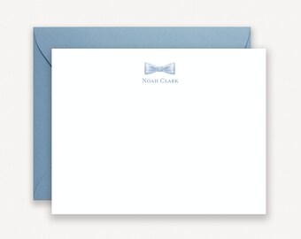 Bowtie Baby Stationery Boy, Personalized Notecards for Baby Boy, From the Nursery of Stationery, Baby Shower Thank You Cards Bowtie