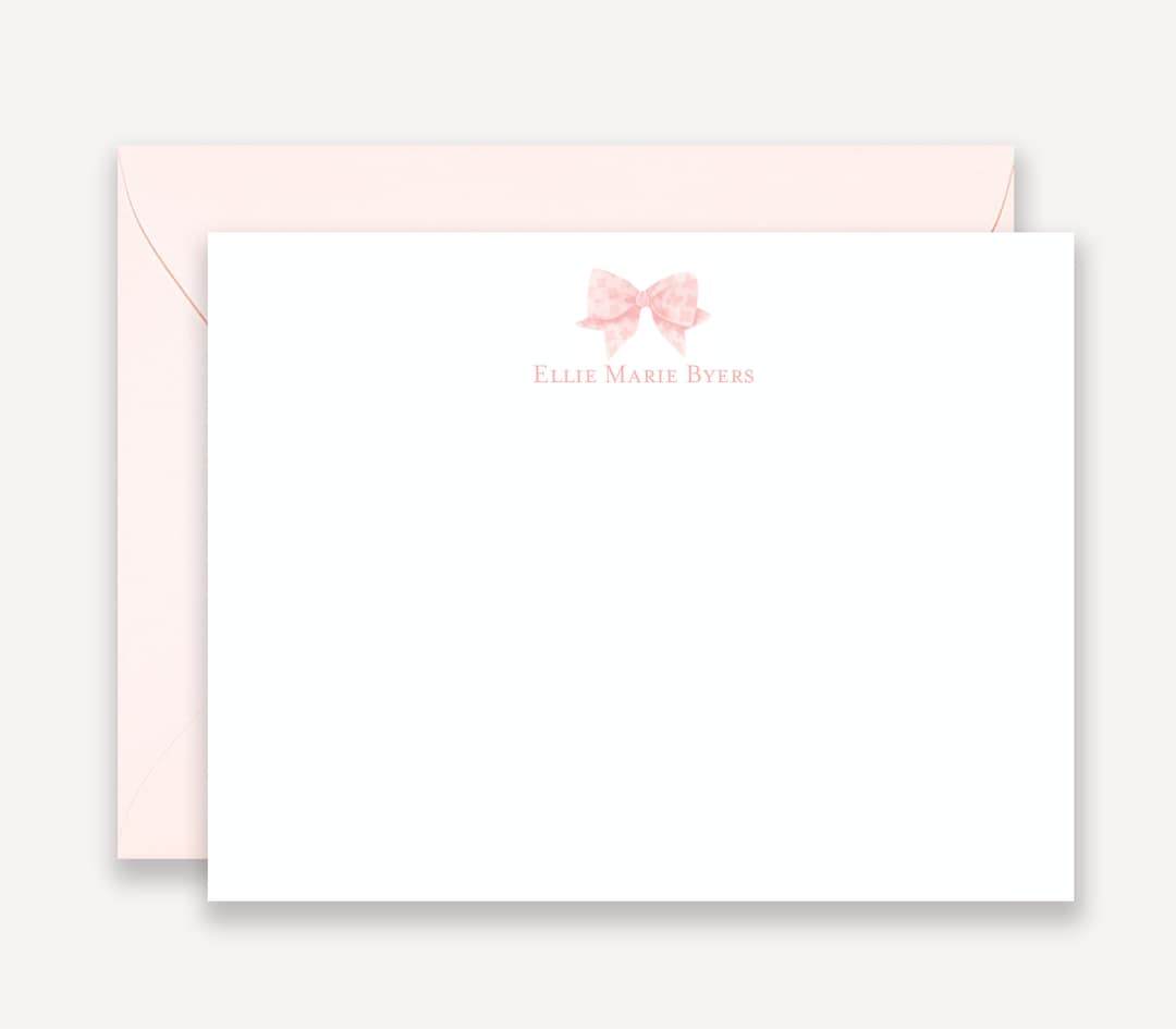 Baby Girl Stationary, Personalized Notecards for Baby Girl, From the