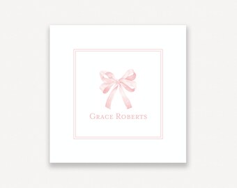 For Baby Personalized Square Enclosure Calling Cards or Gift Tags Enclosure Cards Baby Gift