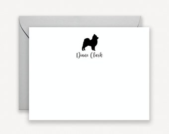 Pomeranian Stationery Note Cards, Personalized Gift Set