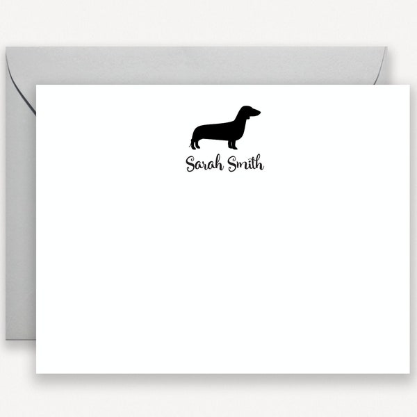 Dachshund Note Card Etsy