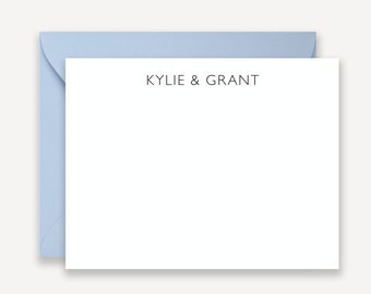 Couples Stationary, Modern Note Cards for Couples, Contemporary Wedding Thank You Note Cards, Thank You Notes Personalized