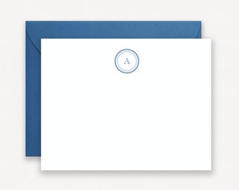 Monogram Stationery Note Cards, Personalized Family Thank You Notes