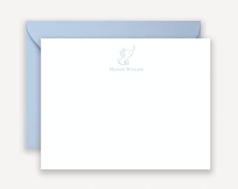 Elephant Thank You Notes for Baby Boy, Elephant Stationery Boy,  From the Nursery of Baby Boy Note Cards, Baby Shower Thank You Cards