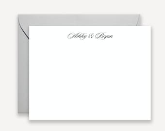 Couples Stationary, Modern Note Cards for Couples, Contemporary Wedding Thank You Note Cards, Thank You Notes Personalized