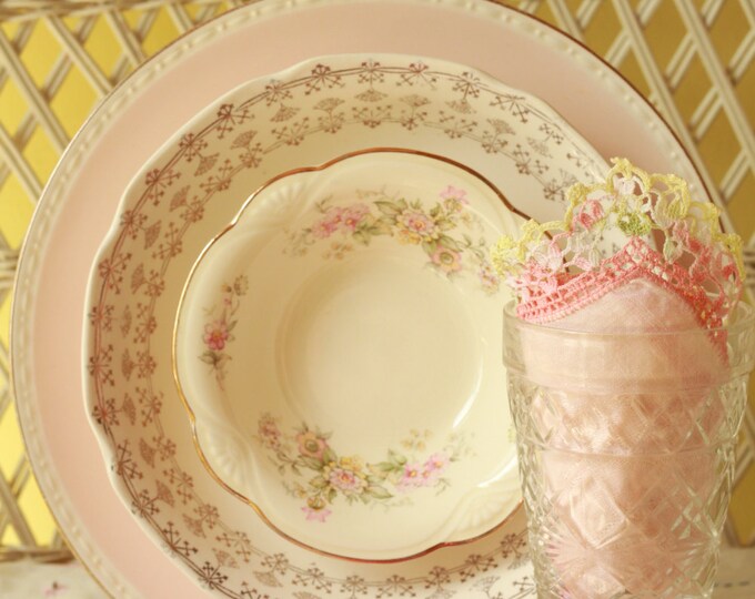 A Mismatched China Dinnerware Antique Dinnerware Etsy