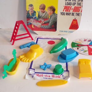 Vintage 1968 Pull the Rug Out Game by Schaper Preowned No Box