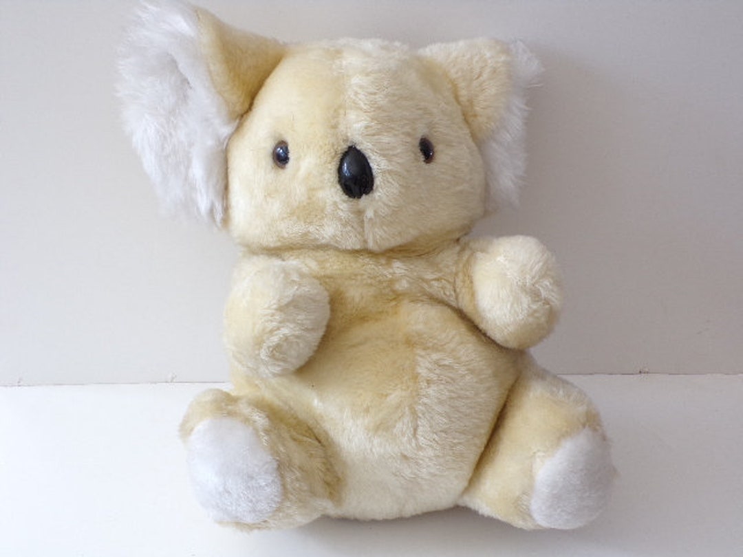 Koala Bear Stuffed Animal Cute Adorable Yellow 14 In. Tall No Tags Etsy