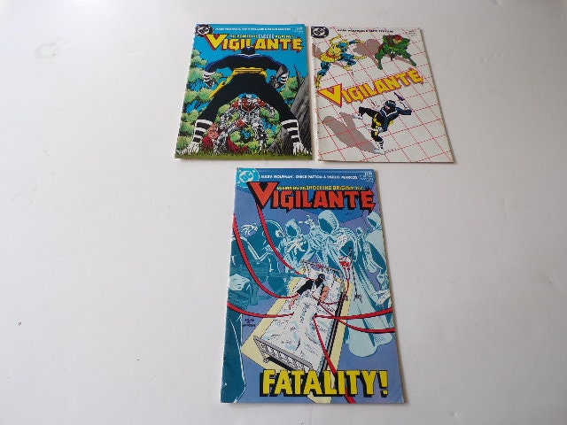 Lot of 3 Vigilante Comics #3, #5, #6 DC Comics 1984 Very Good Condition