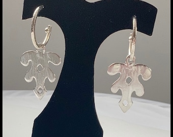 Silver Statement Earrings, Gift for Her, Sterling Silver Earrings