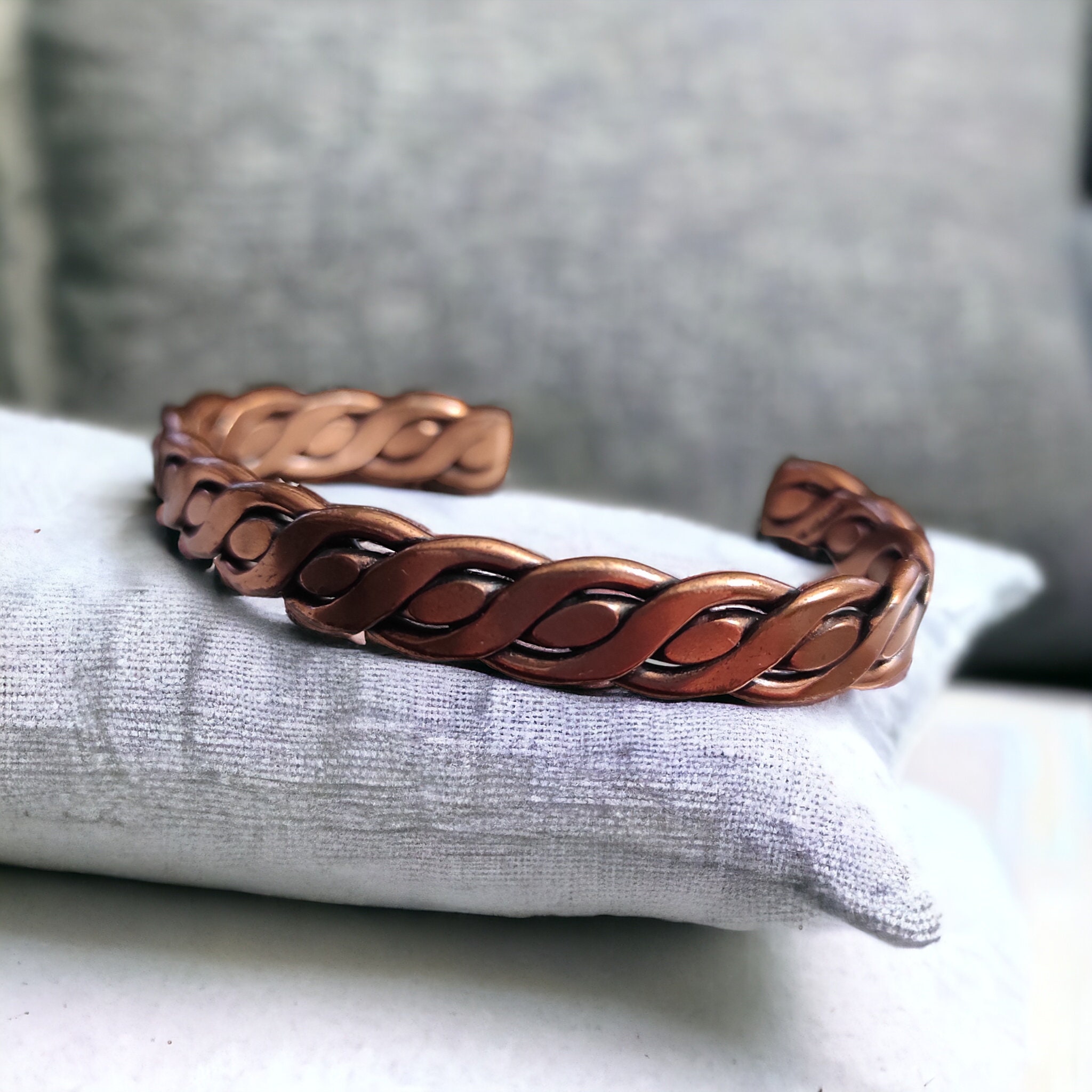 Copper Bracelet Set Vintage Thunderbird Story Telling Navajo