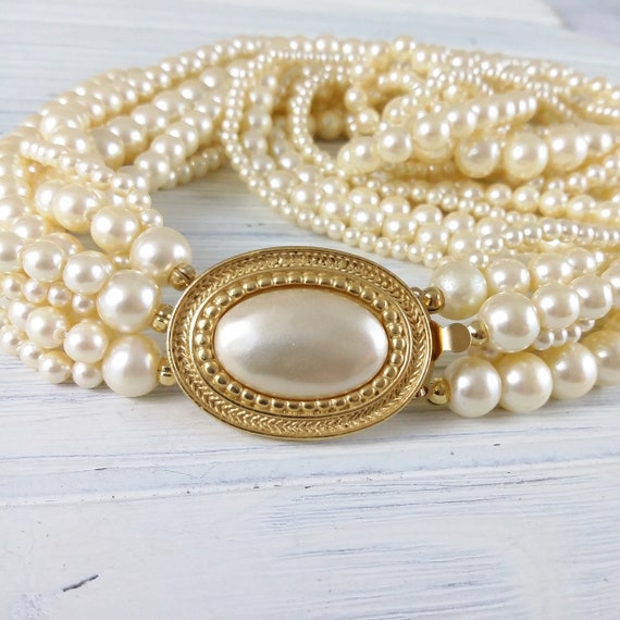 Carolee pearl necklace Wedding pearl necklace Mult