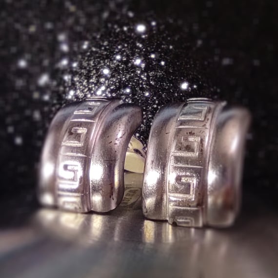 Silver Givenchy earrings Iconic logo Givenchy cli… - image 1