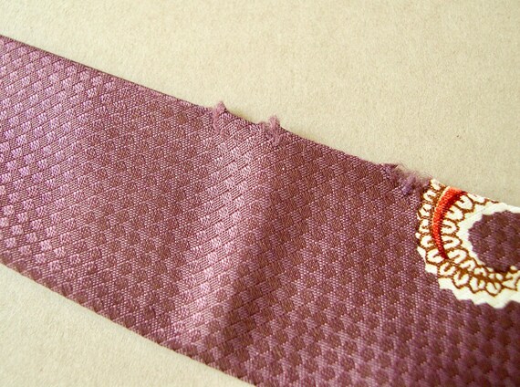 Vintage necktie, 1930's-early 50's, 3 1/2" wide, … - image 7