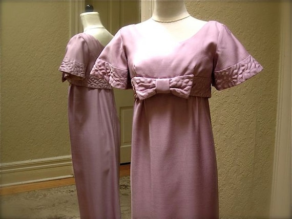Vintage evening gown, formal, 1960's, lilac, two … - image 1