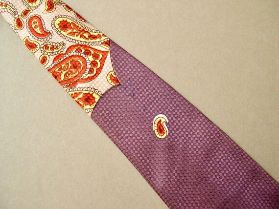 Vintage necktie, 1930's-early 50's, 3 1/2" wide, … - image 4