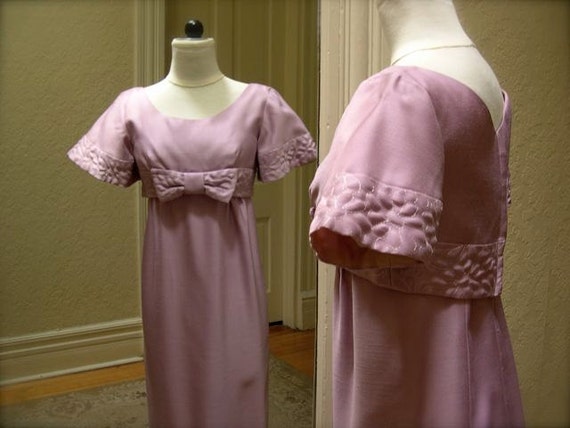 Vintage evening gown, formal, 1960's, lilac, two … - image 2