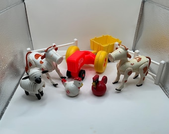 Vintage Fisher Price Little People Farm Set