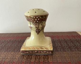 Antique Nippon Hand Painted Hat Pin Holder