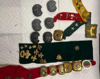 A large lot of Boy Scout items, next sliders pins, etc. 31 items