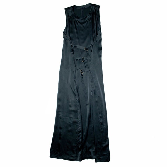 ann demeulemeester satin bondage dress