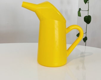 Vintage Yellow Plastic  Watering Can