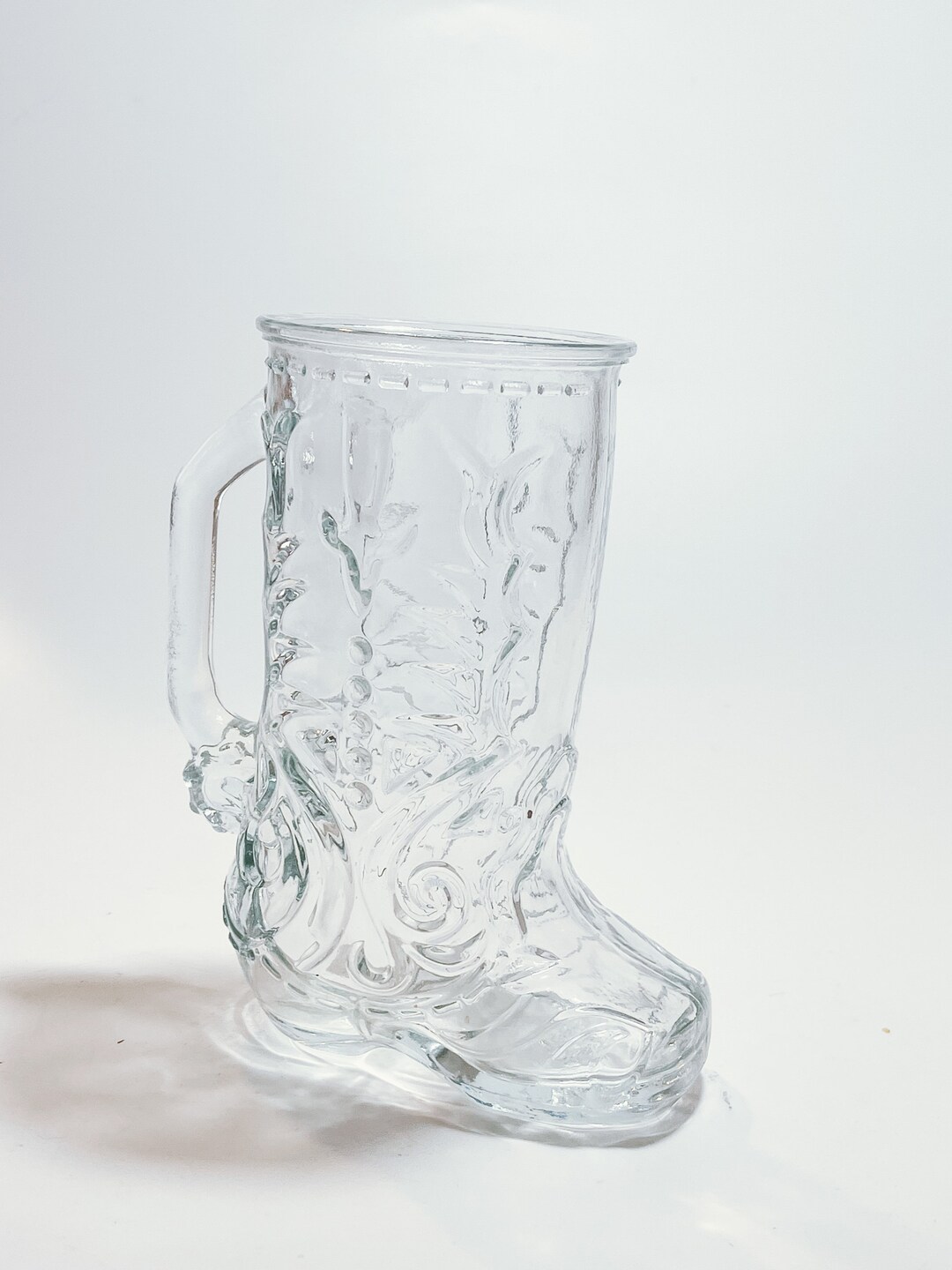 Vintage Libbey of Canada 5 Glass Cowboy Boot Mug/vase Etsy