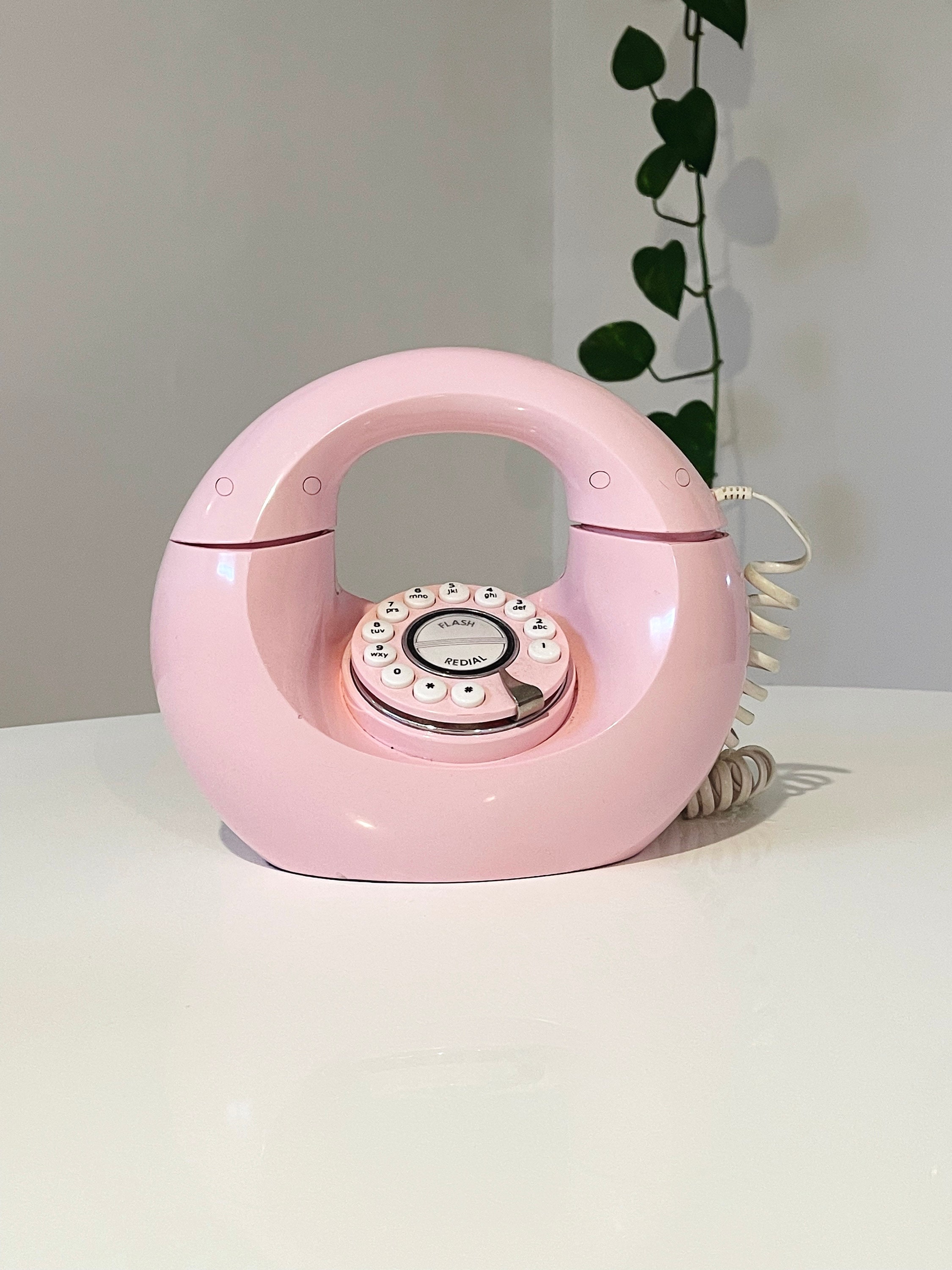 Vintage Cotton Candy Pink Donut Phone - Etsy