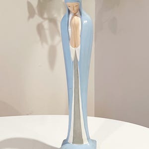 Vintage Hand Painted  Virgin Mary/Blessed Mother Statue