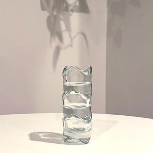 Set of Three IKEA Vasnas  Clear Glass Candle Holders for Votives Tea Lights