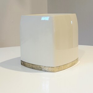 Vintage Gold and Cream Colored Tissue Box Cover