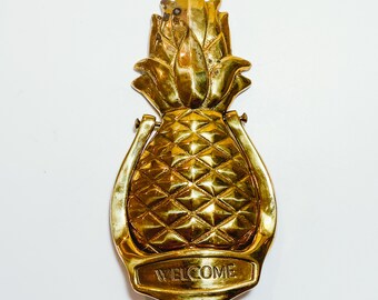 Vintage Brass Pineapple Door Knocker