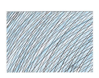 Original ACEO, Artist Trading Card ATC, Mini Original Art, Aceo, Collectible Card, Abstract ACEO, Small Art, Black Blue Line Drawing 3.5x2.5