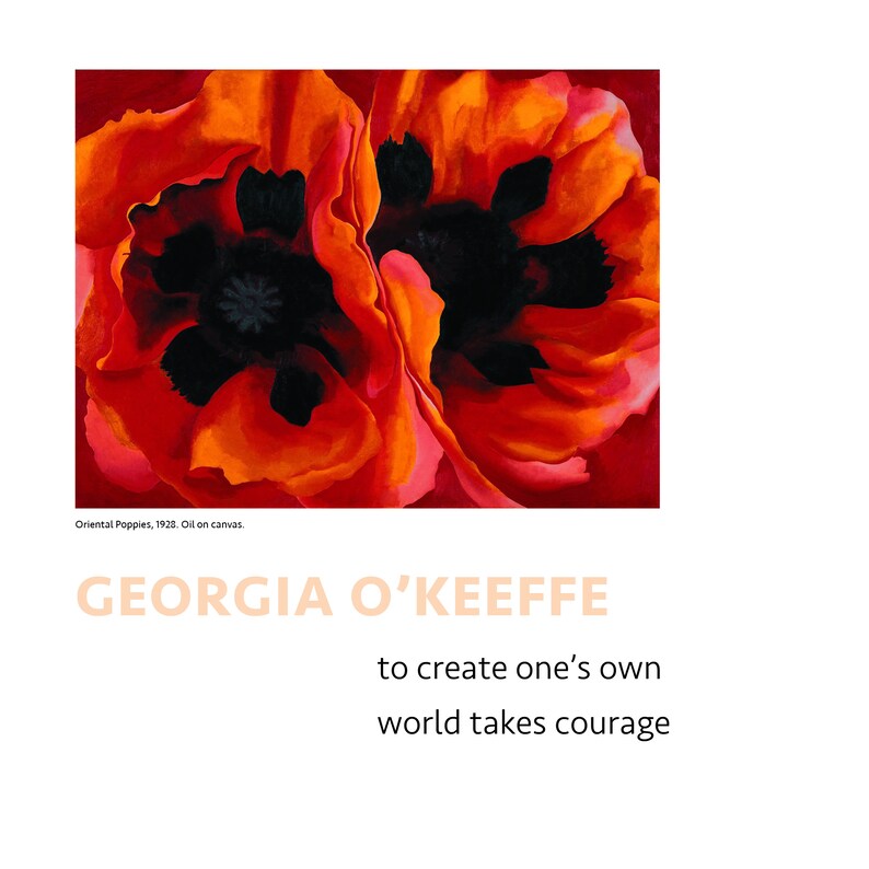 Georgia O'keefe Poppies - Etsy