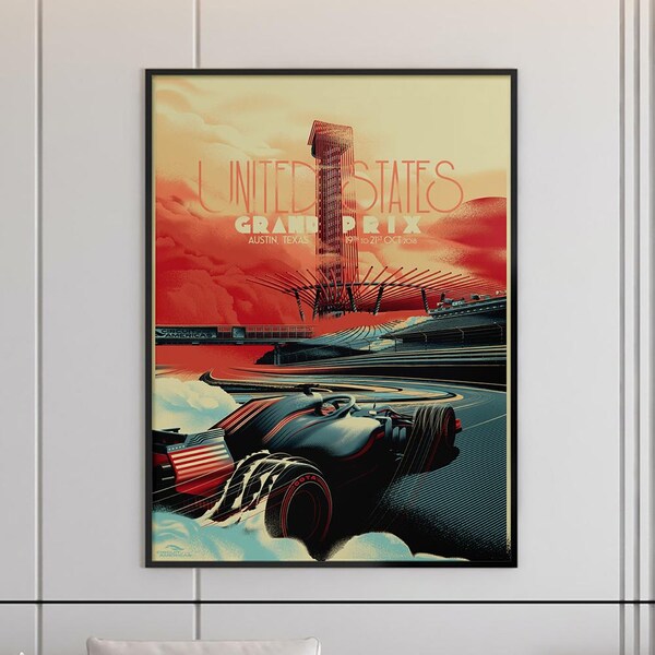 Impresión artística del Gran Premio de Estados Unidos de F1 - Circuito de las Américas 2018 - A2