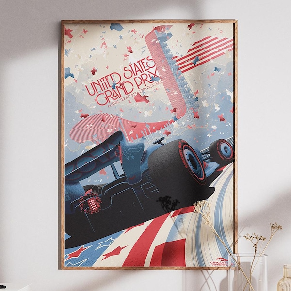 Impresión artística del Gran Premio de Estados Unidos de F1 - Circuito de las Américas 2022 - A2