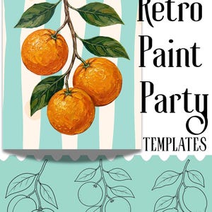 Paint Party Digital Download Template for Arts and Crafts Outdoor Entertaining Craft Kit for Family Reunion Gifts and Birthdays