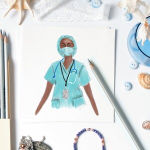 Briefkaart voor verpleegkundige Bedankkaart Waardering voor verpleegkundige Afstuderen Aankondiging Verpleegschool Gefeliciteerd kaart