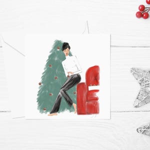 Kerst Feestkaart Briefkaart Feestuitnodiging Feestuitnodiging Bedankkaart Kerstkaart
