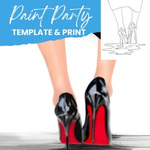 Plantilla para fiesta de pintura para promoción de eventos corporativos. Actividad de trabajo en equipo. Taller de pintura y vino.