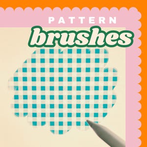 Procreate Pinsel-Set Musterzeichnungs-Werkzeug Stoff-Design Papierhandwerk Stationäre Grafik-Sticker-Maker