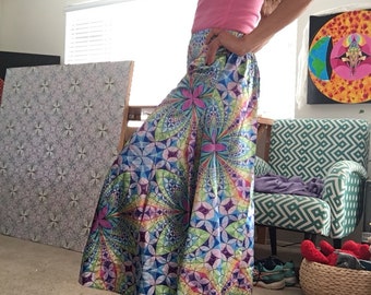 Wide leg flowing pants