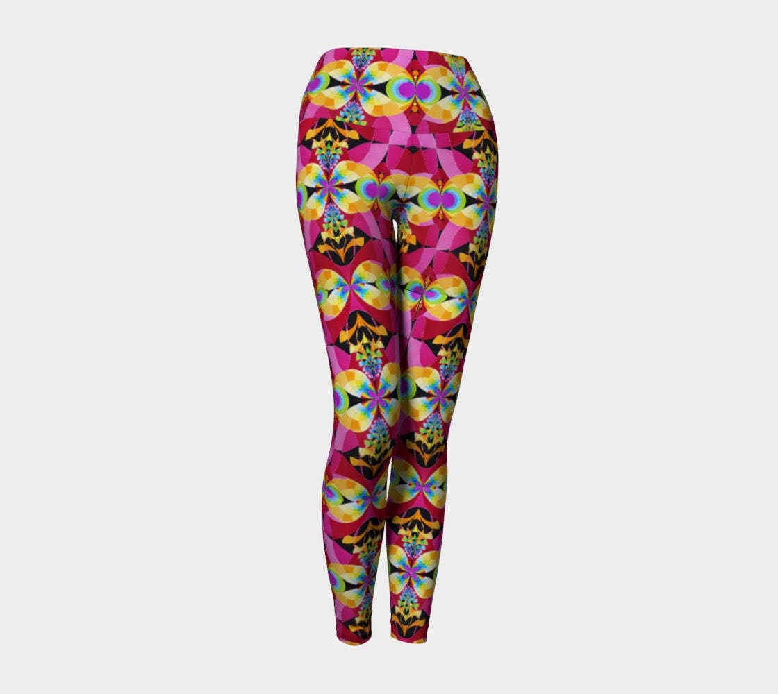 Rainbow Grid Yoga Leggings main image 1