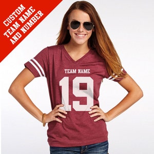 CUSTOM Vintage Football Jersey with Your Team Name and Number image 1