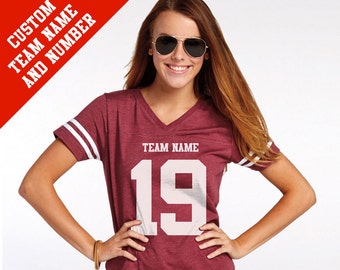 CUSTOM Vintage Football Jersey with Your Team Name and Number
