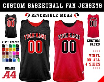 CUSTOM Basketball Jersey for Teams and Fans (2 Color Vinyl)