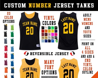 CUSTOM Basketball Jersey for Teams and Fans 2 Color Vinyl -  Finland