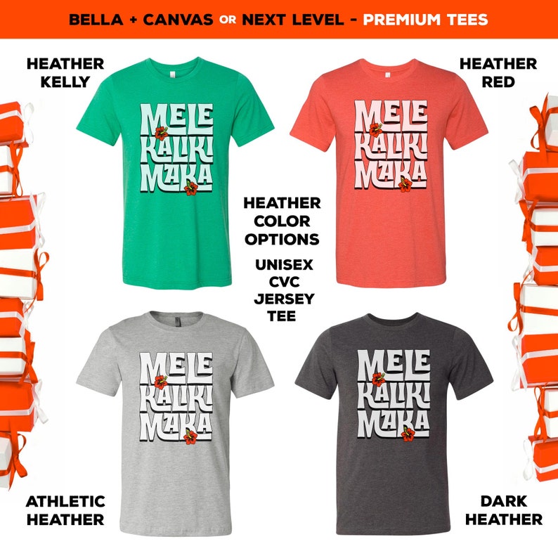 Mele Kalikimaka and Hawaiian Flower T-Shirt:  Hawaii's way to say Merry Christmas, Matching Holiday shirts. Fun Christmas T-shirts and Funny Christmas Long Sleeve Shirts. Matching Shirts for the whole family. Custom Photo Shirts and Costume t-shirts. Santa, A Christmas Story, Christmas Vacation, Cousin Eddie, Griswold Vacation Shirts at Chattanooga Tshirt.