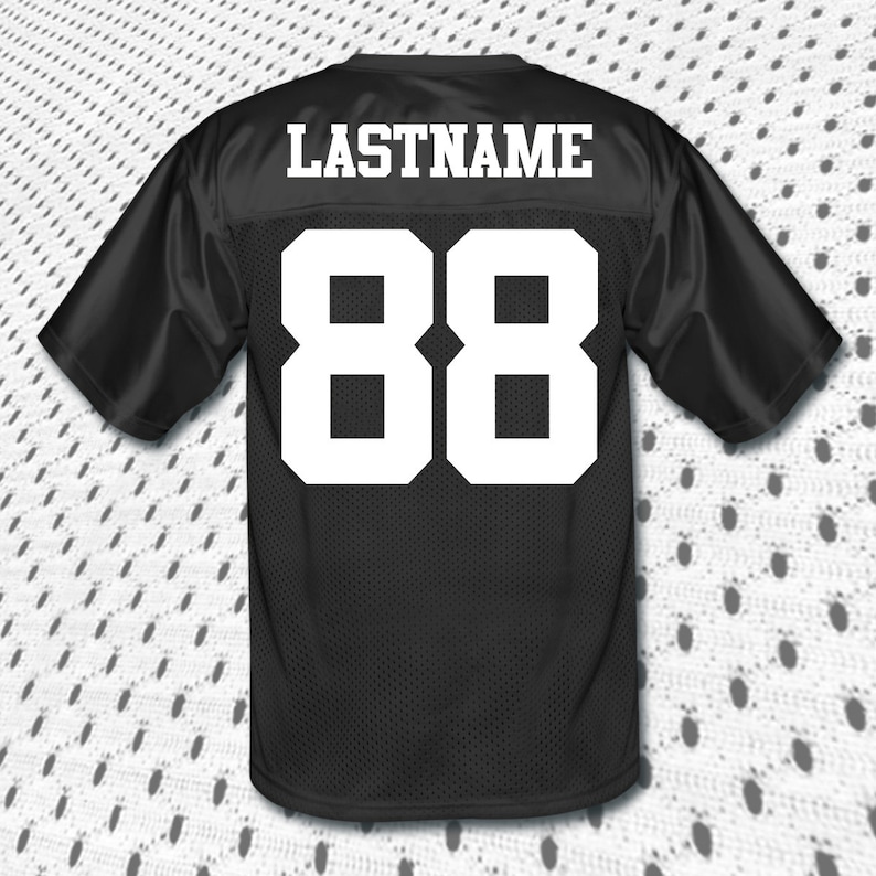 CUSTOM Football Team Name and Number Jersey With Custom Back Etsy